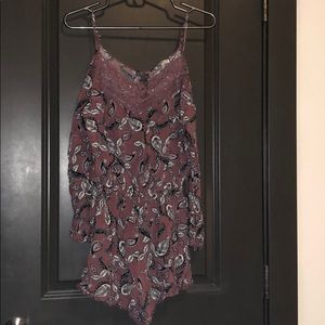 Paisley cold-shoulder Charlotte Russe romper